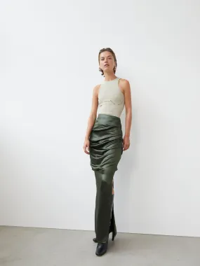 08 Liquid Skirt | Dark Green