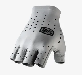 100% Sling - Grey, Short Finger Cycling Gloves (Pair) Medium