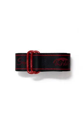 9S1R x Smoke Rise Nylon Webbing Belt - Red