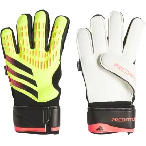 adidas Men's Predator GL Match Fingersave Goalkeeper Gloves Solar Yellow/Black/Red