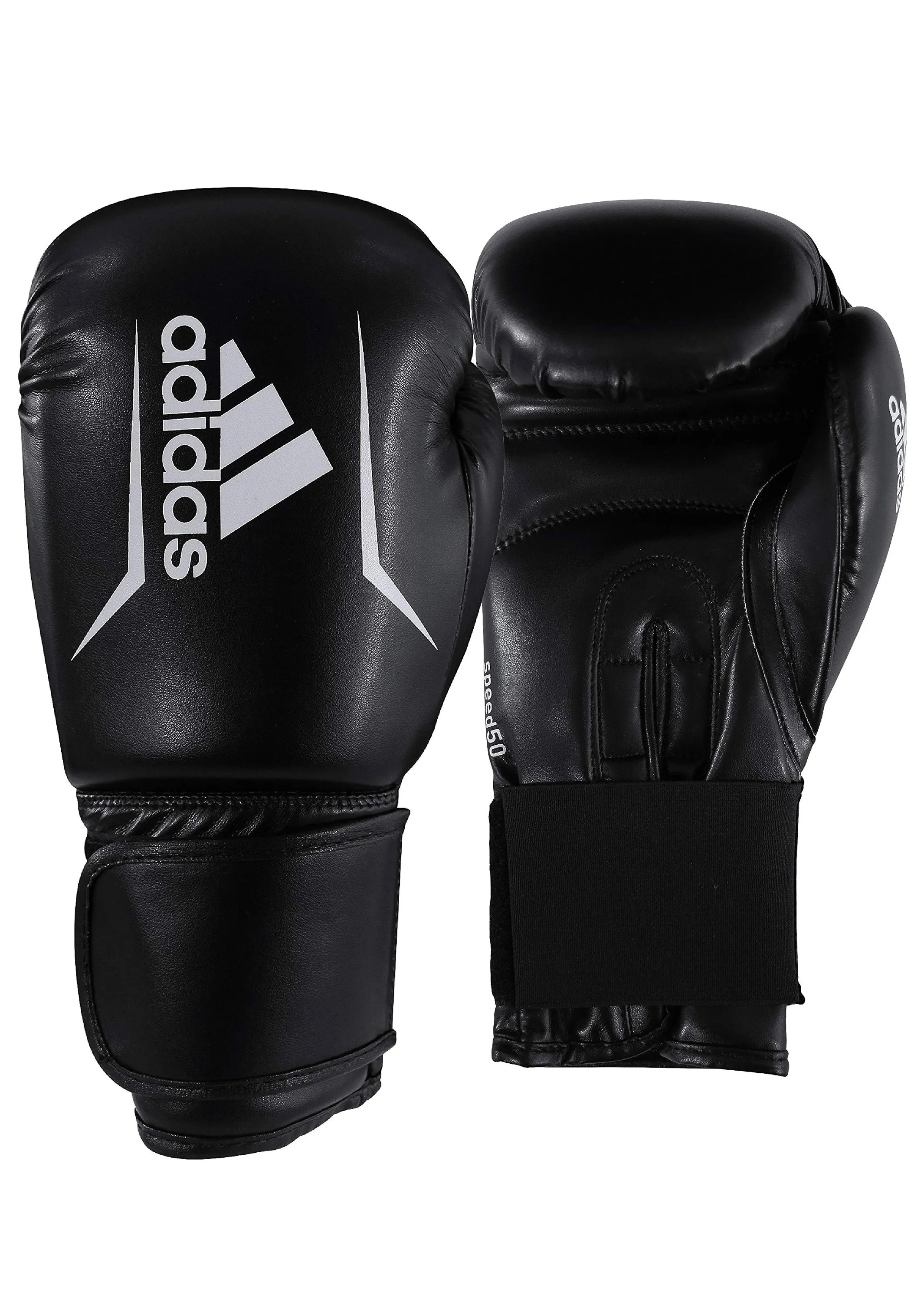 Adidas Speed 50 Boxing Glove Black 16oz with FREE Adidas Shin Protectors <BR> ADISBG50