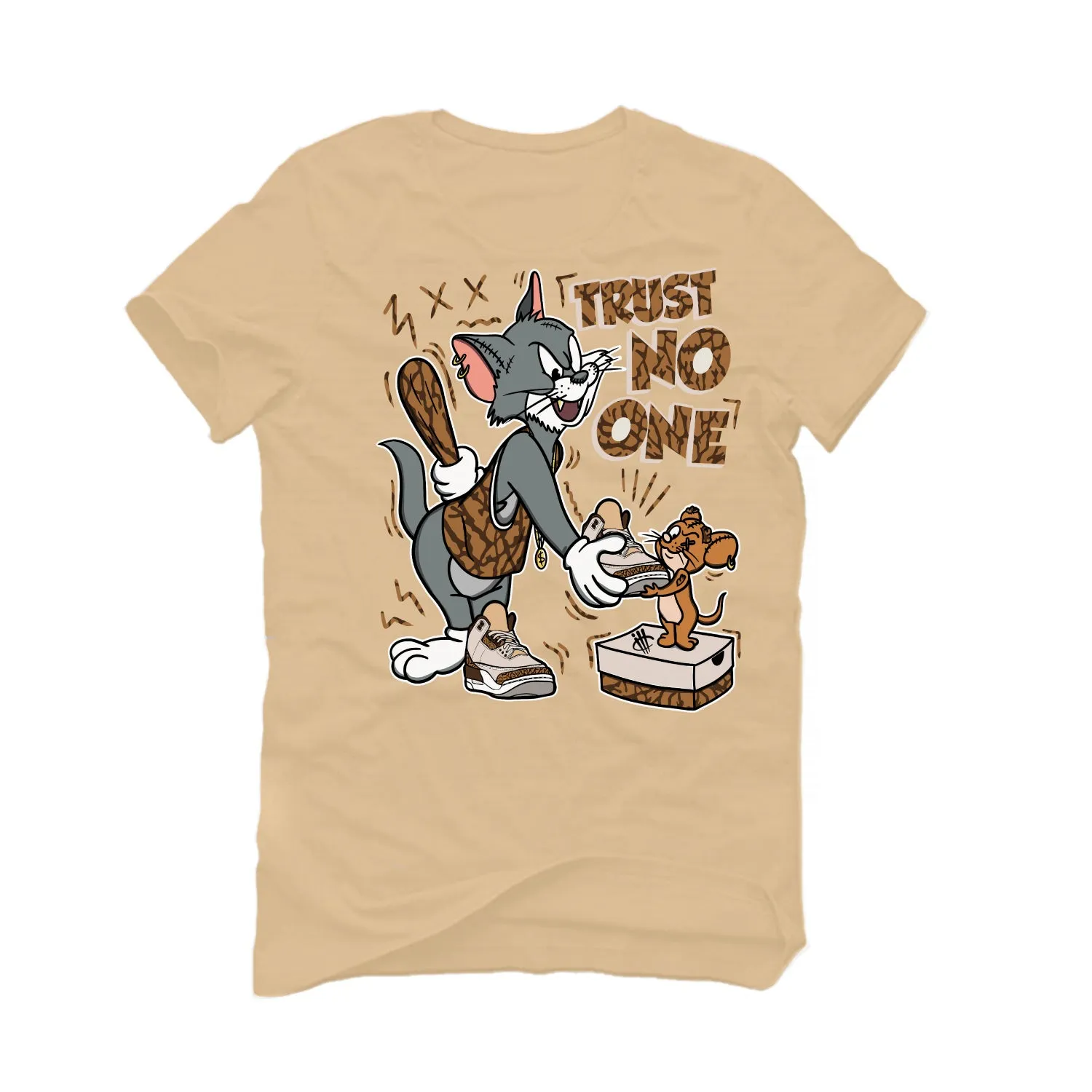 Air Jordan 3 "Palomino" | illcurrency Tan T-Shirt (TRUST NO ONE)