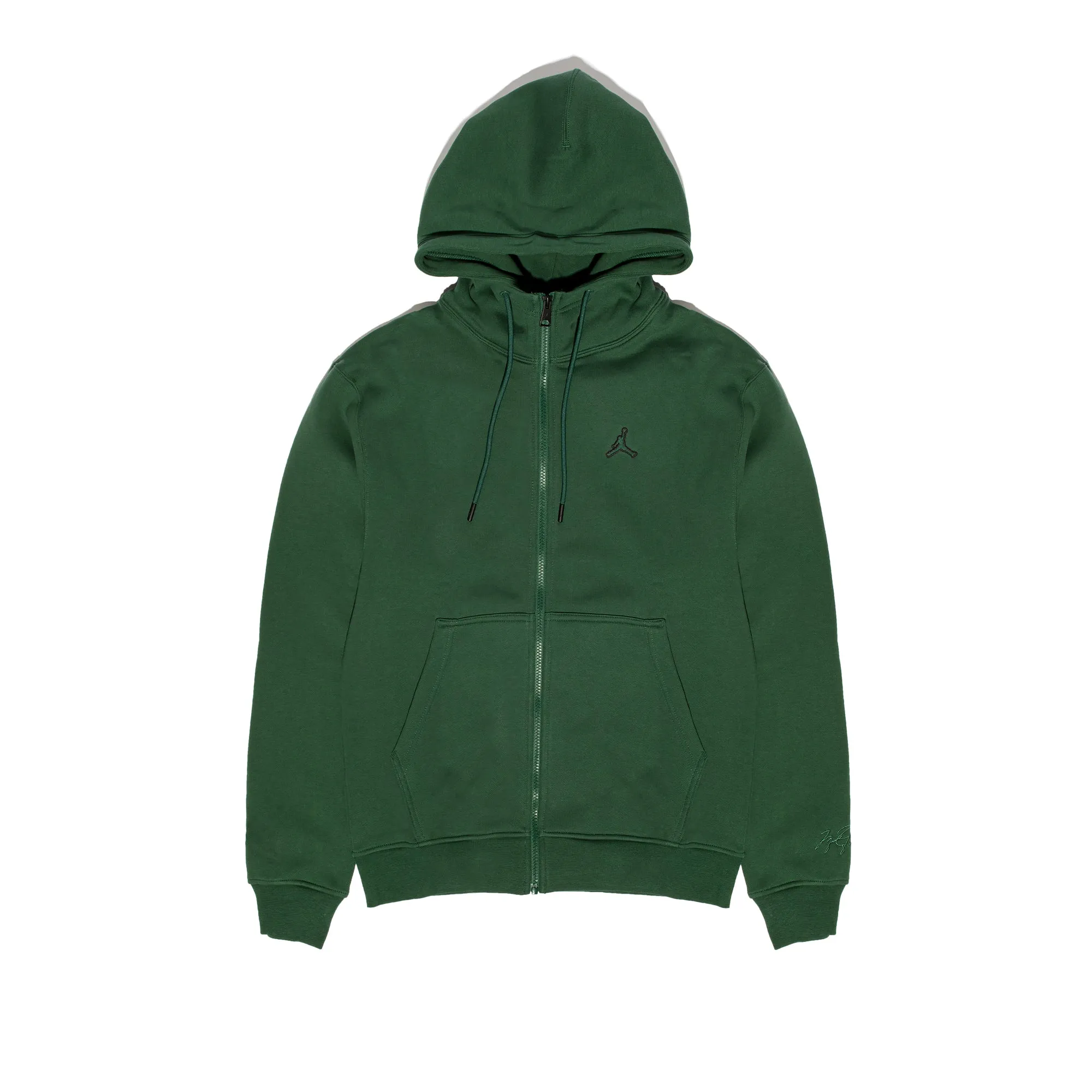 Air Jordan Mens Fleece Full-Zip Hoodie 'Noble Green'