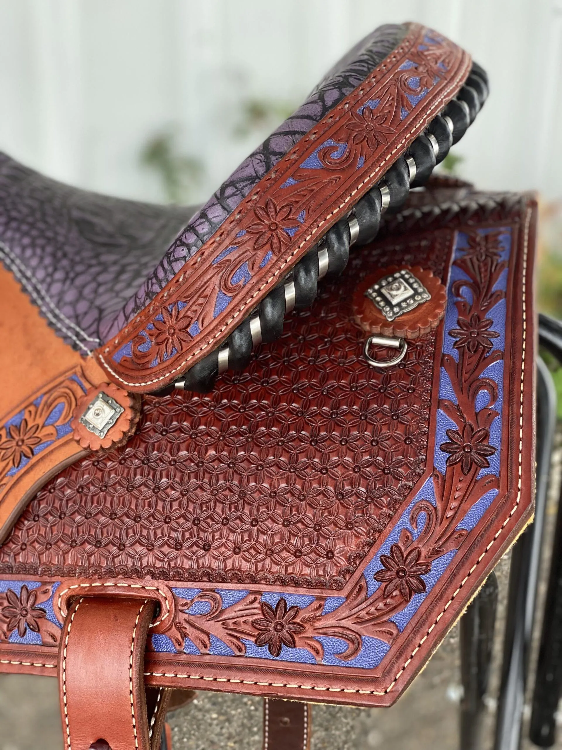 Alamo Saddlery 14.5 Lily Barrel Horse Saddle