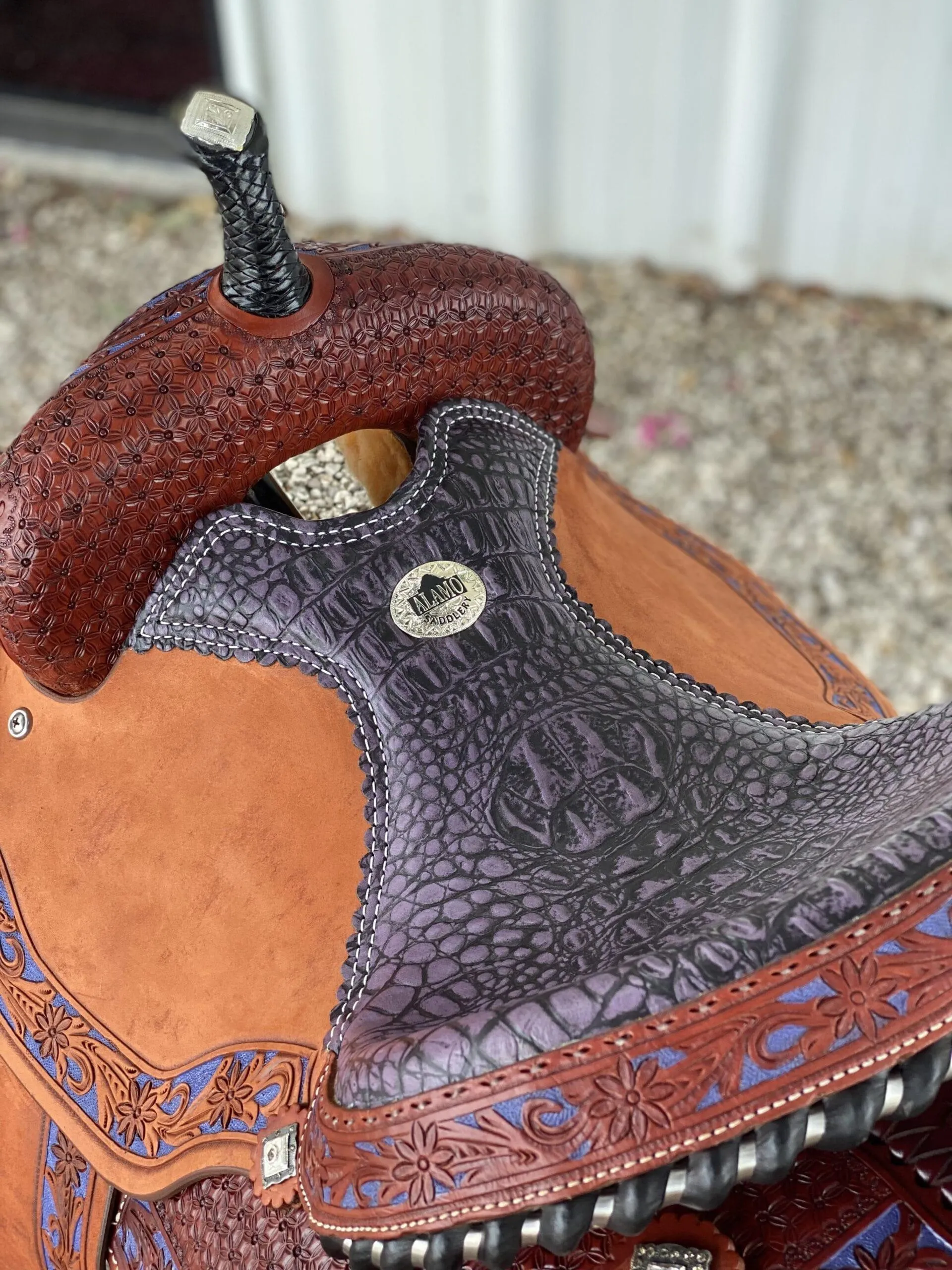 Alamo Saddlery 14.5 Lily Barrel Horse Saddle