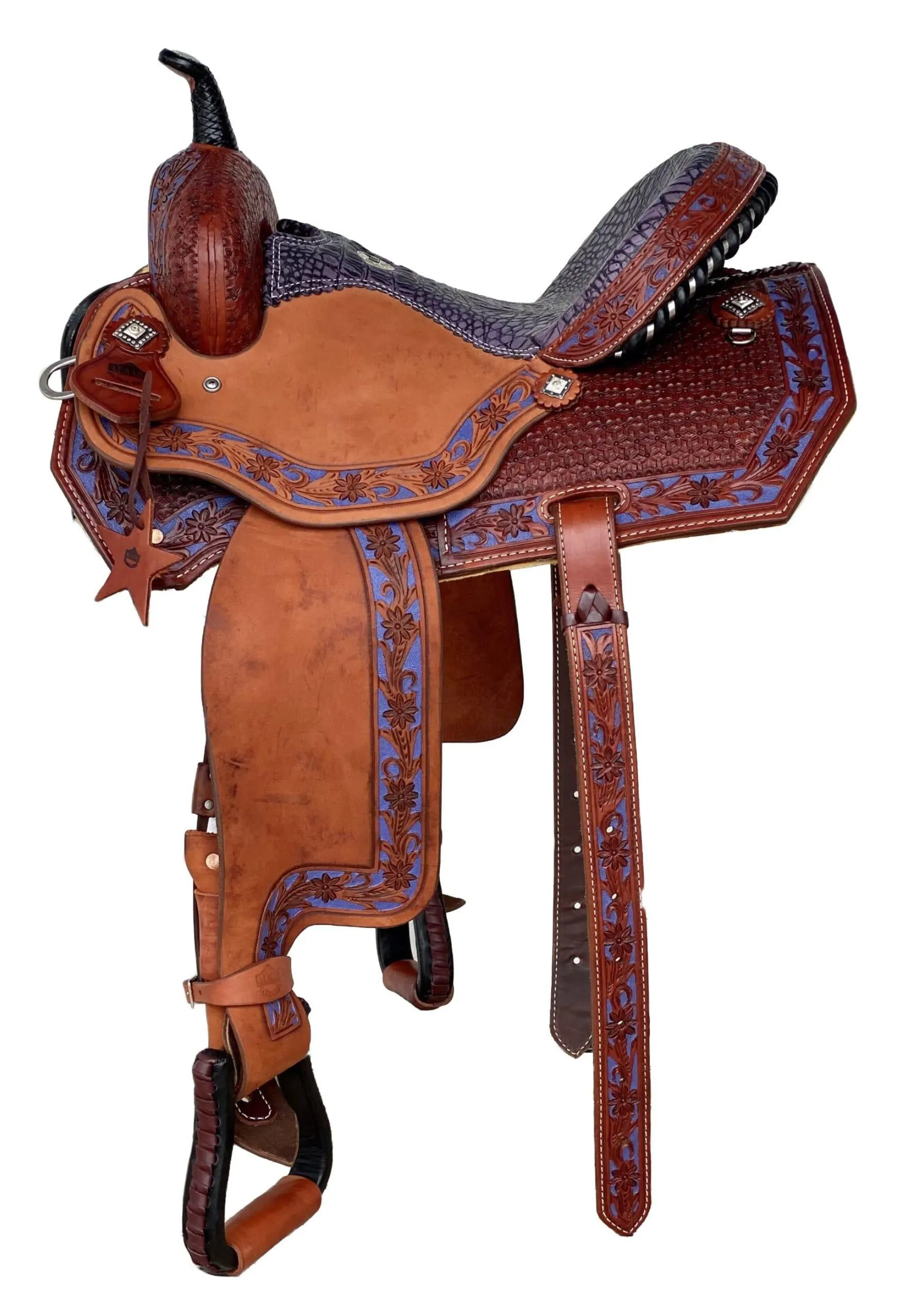 Alamo Saddlery 14.5 Lily Barrel Horse Saddle