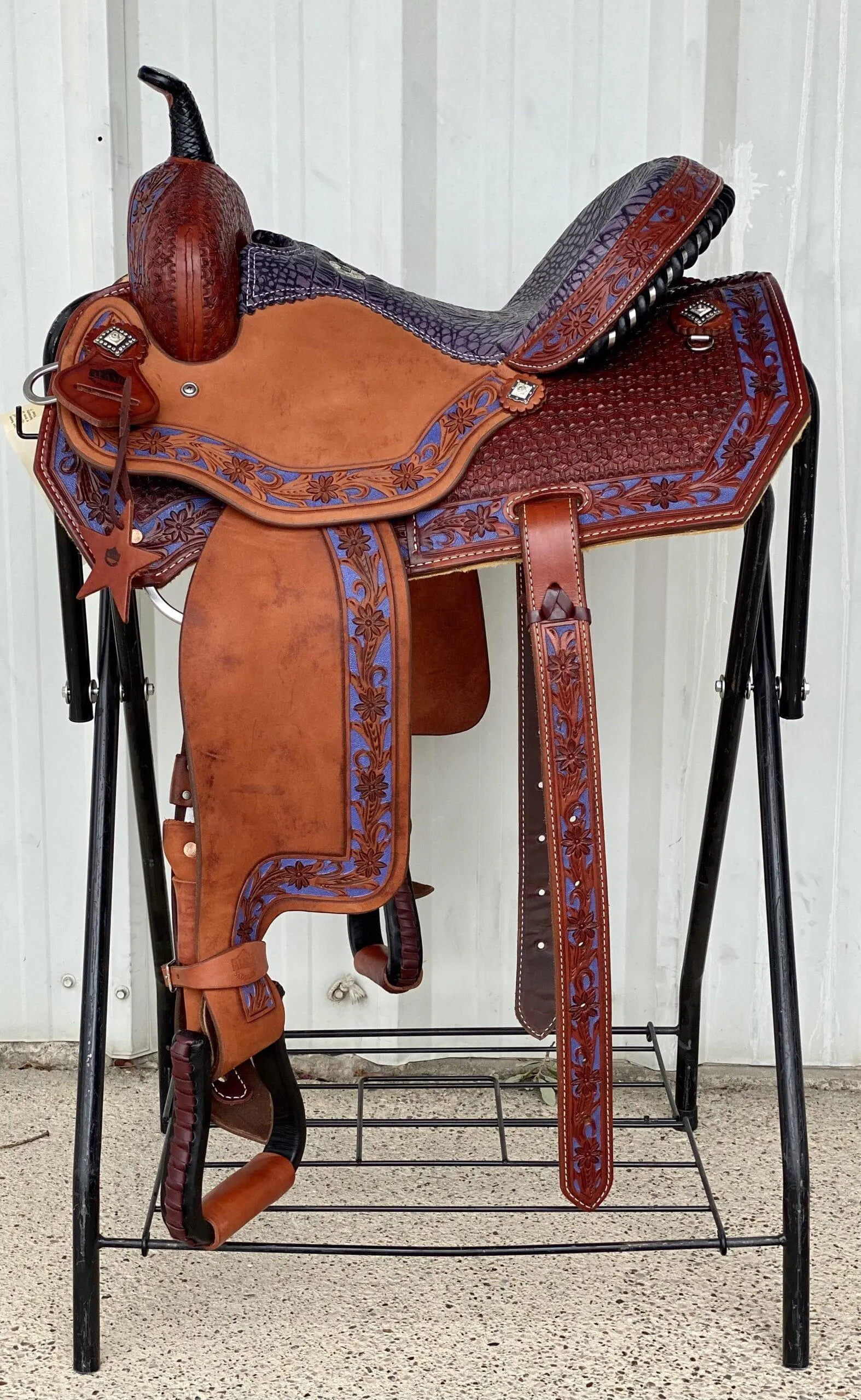 Alamo Saddlery 14.5 Lily Barrel Horse Saddle