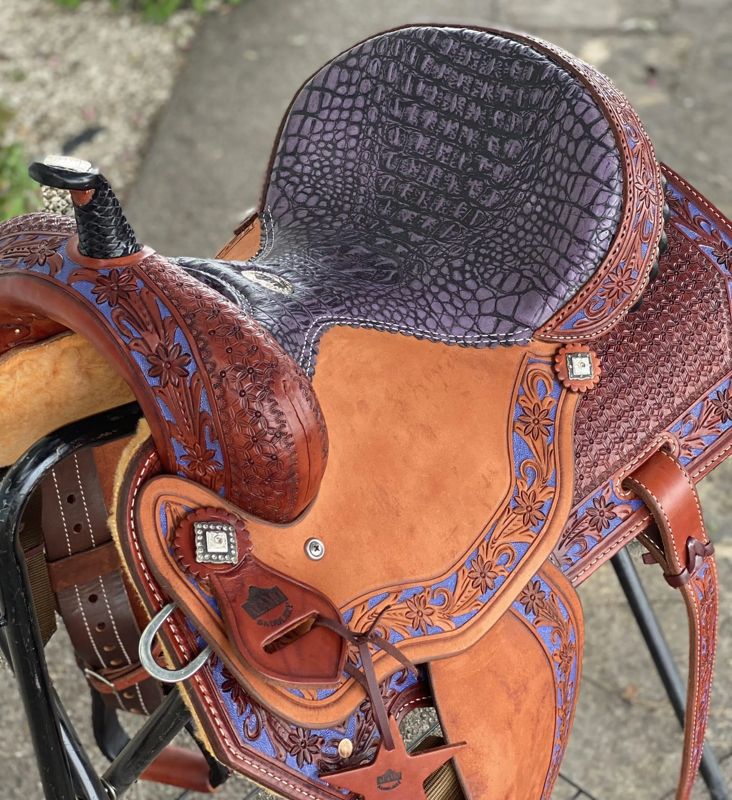 Alamo Saddlery 14.5 Lily Barrel Horse Saddle