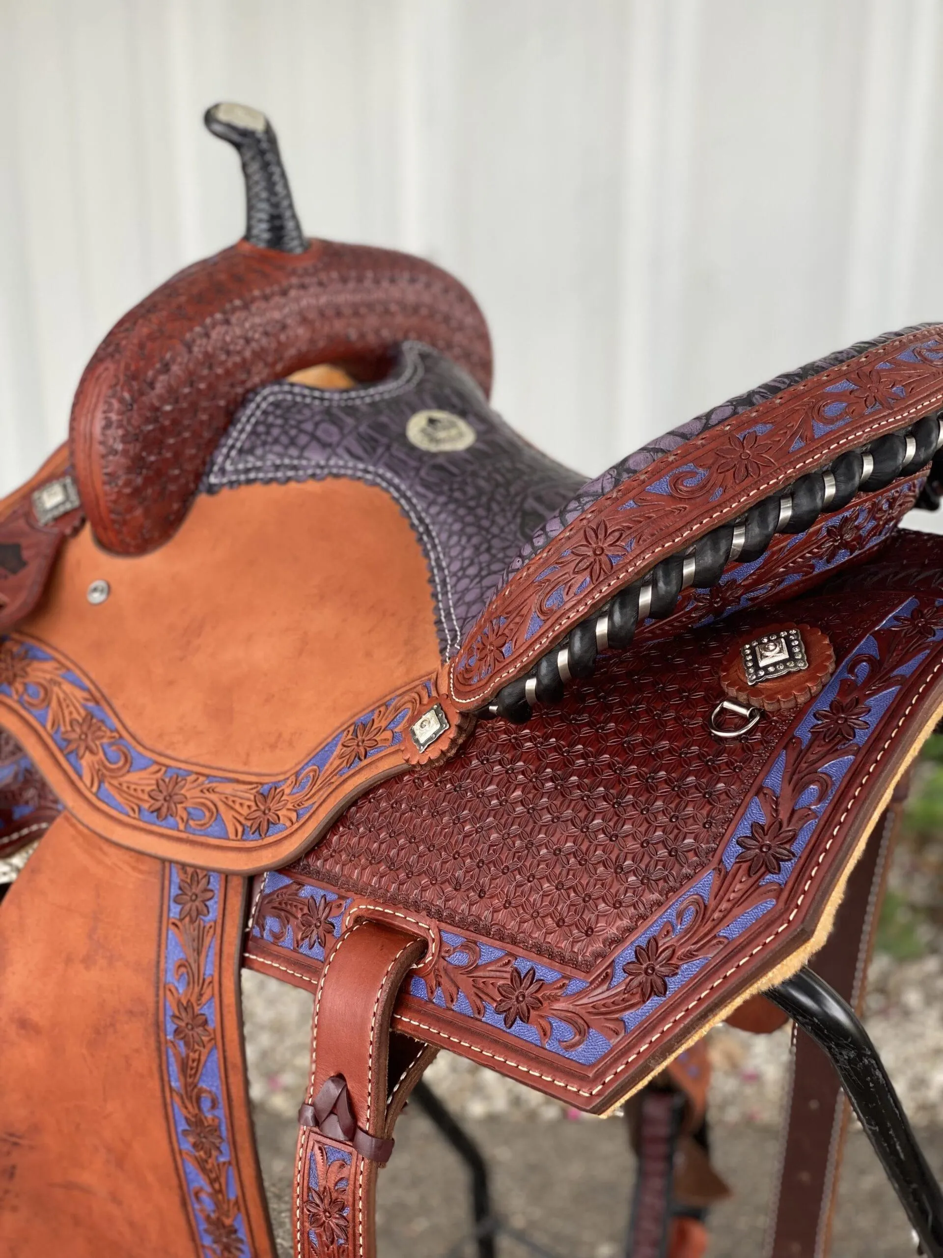 Alamo Saddlery 14.5 Lily Barrel Horse Saddle