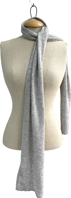 &Isla Grey Cashmere Scarf