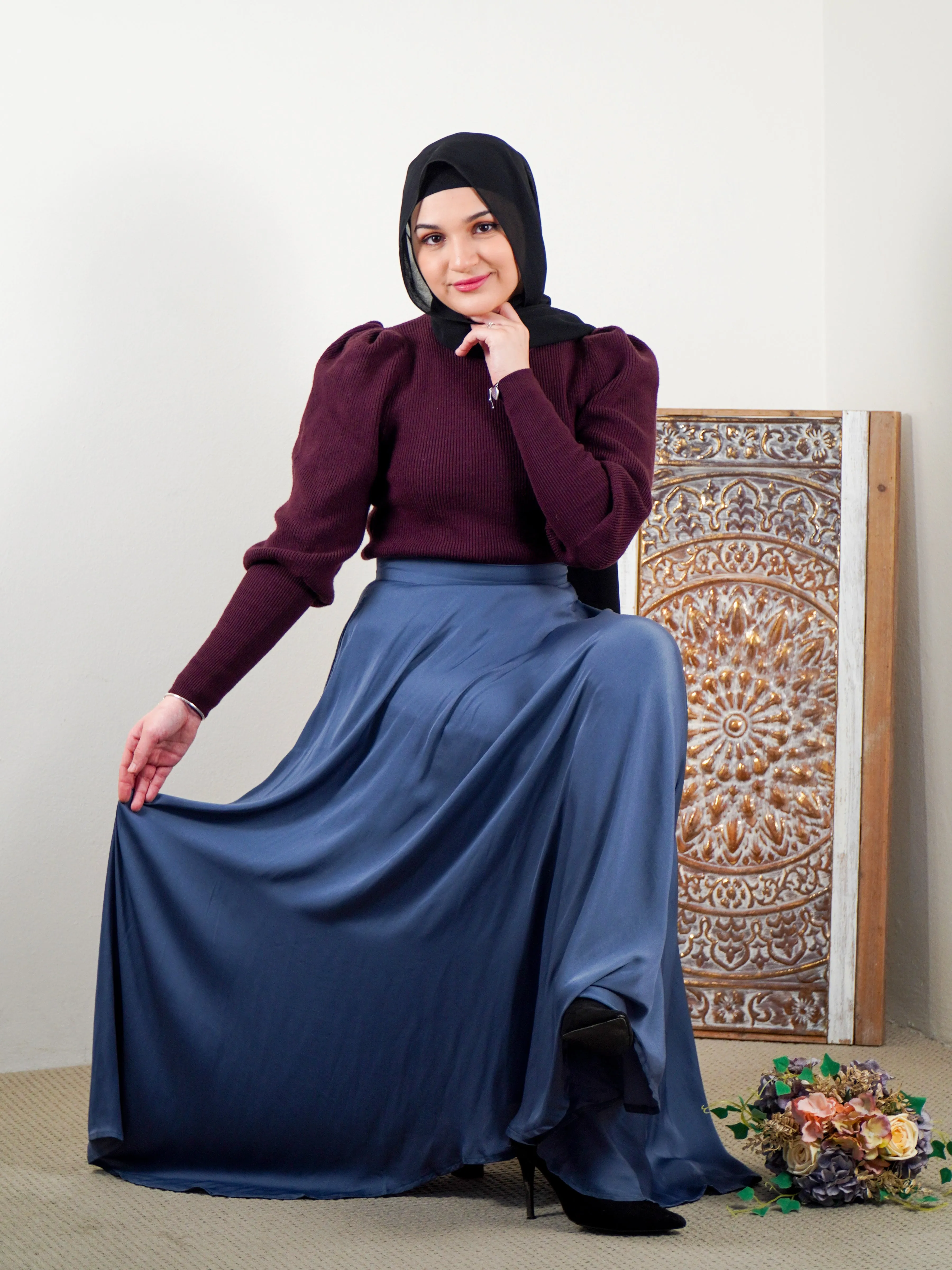 Ayah Satin Skirt