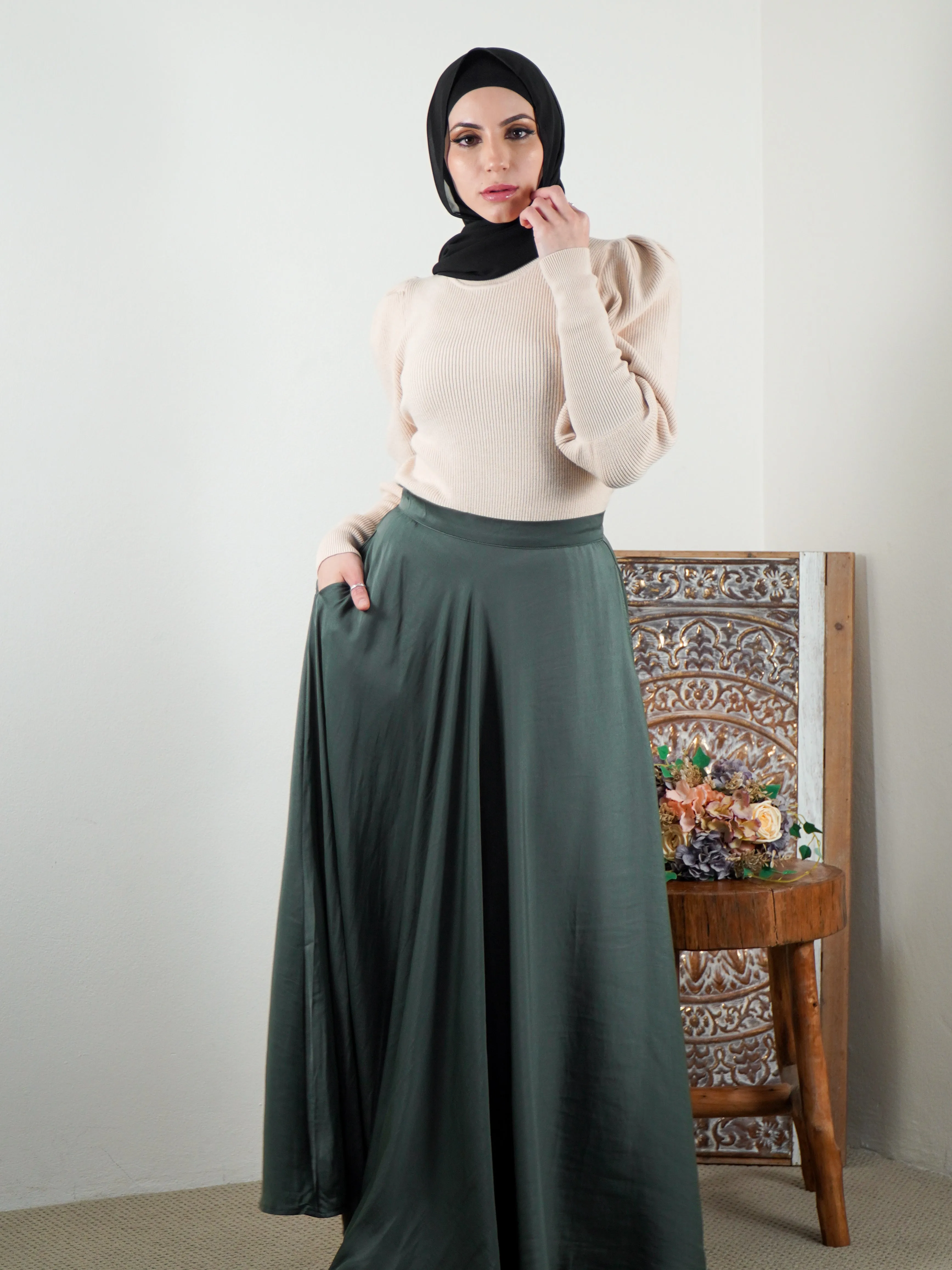 Ayah Satin Skirt