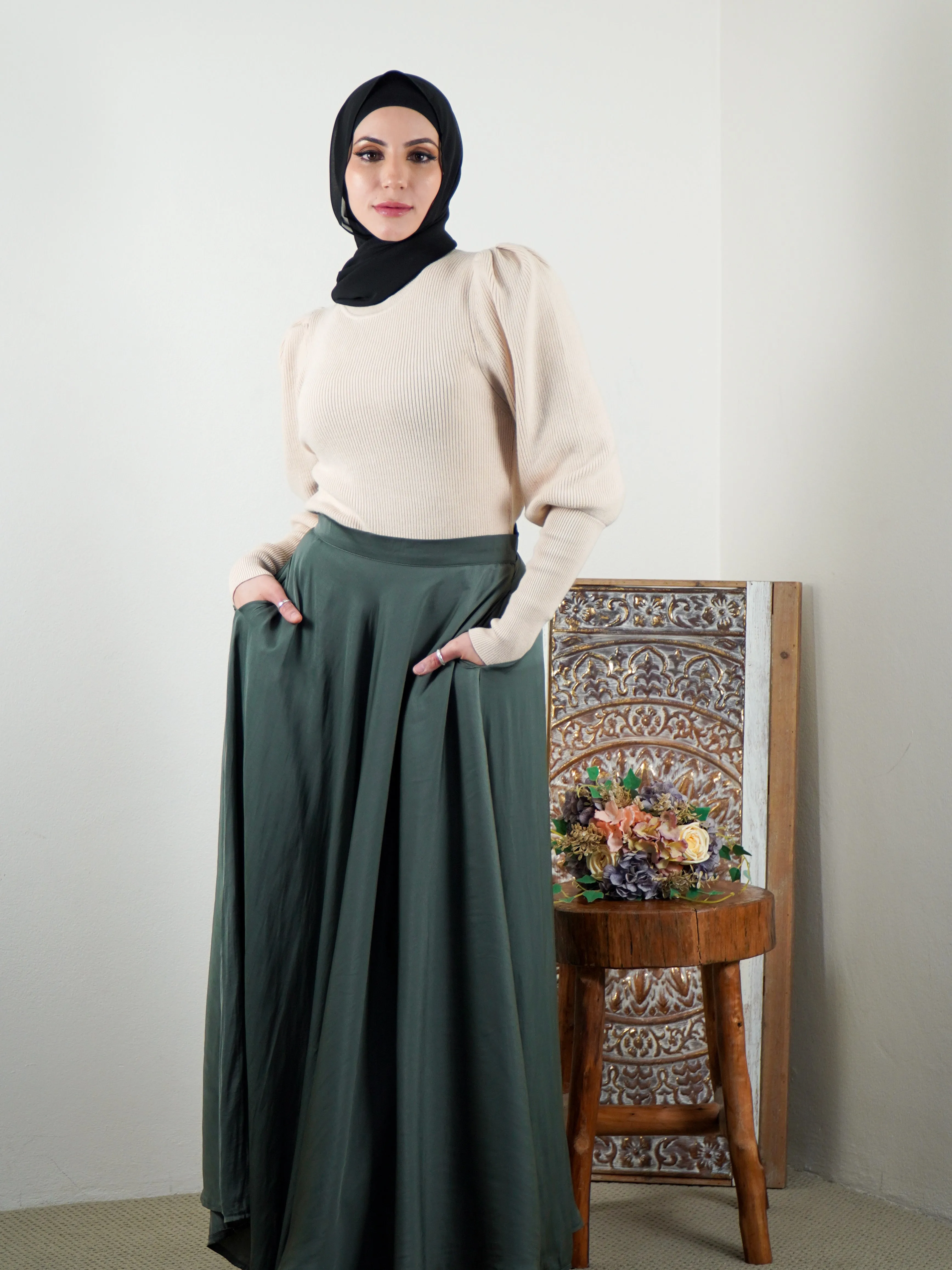 Ayah Satin Skirt