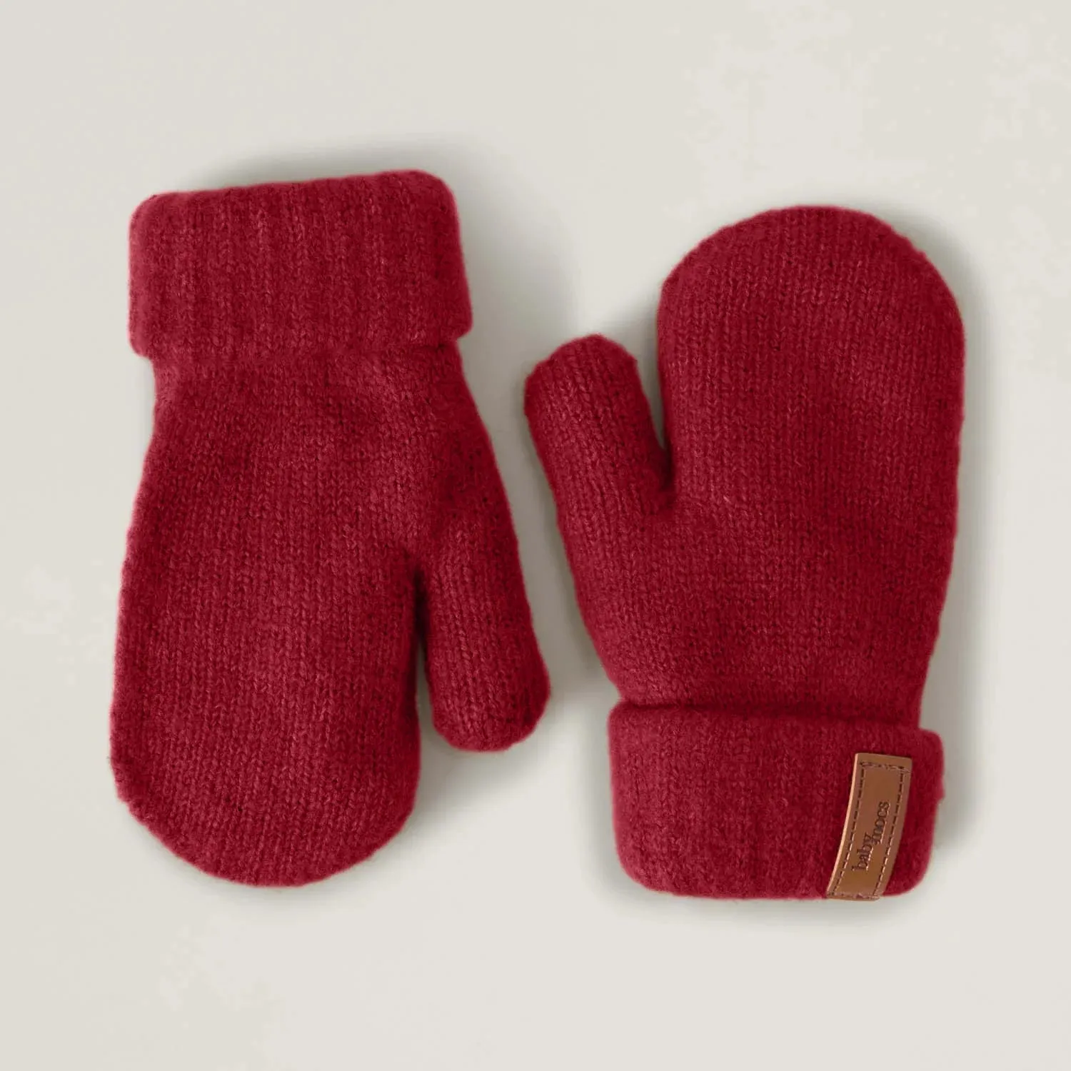 Baby Mocs - Mittens Burgundy