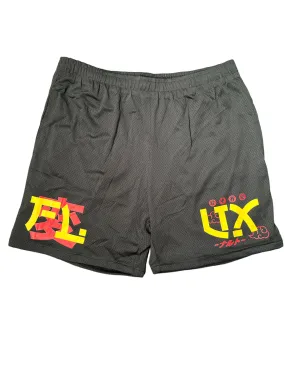 Black Mesh Shorts 5” Double Layered