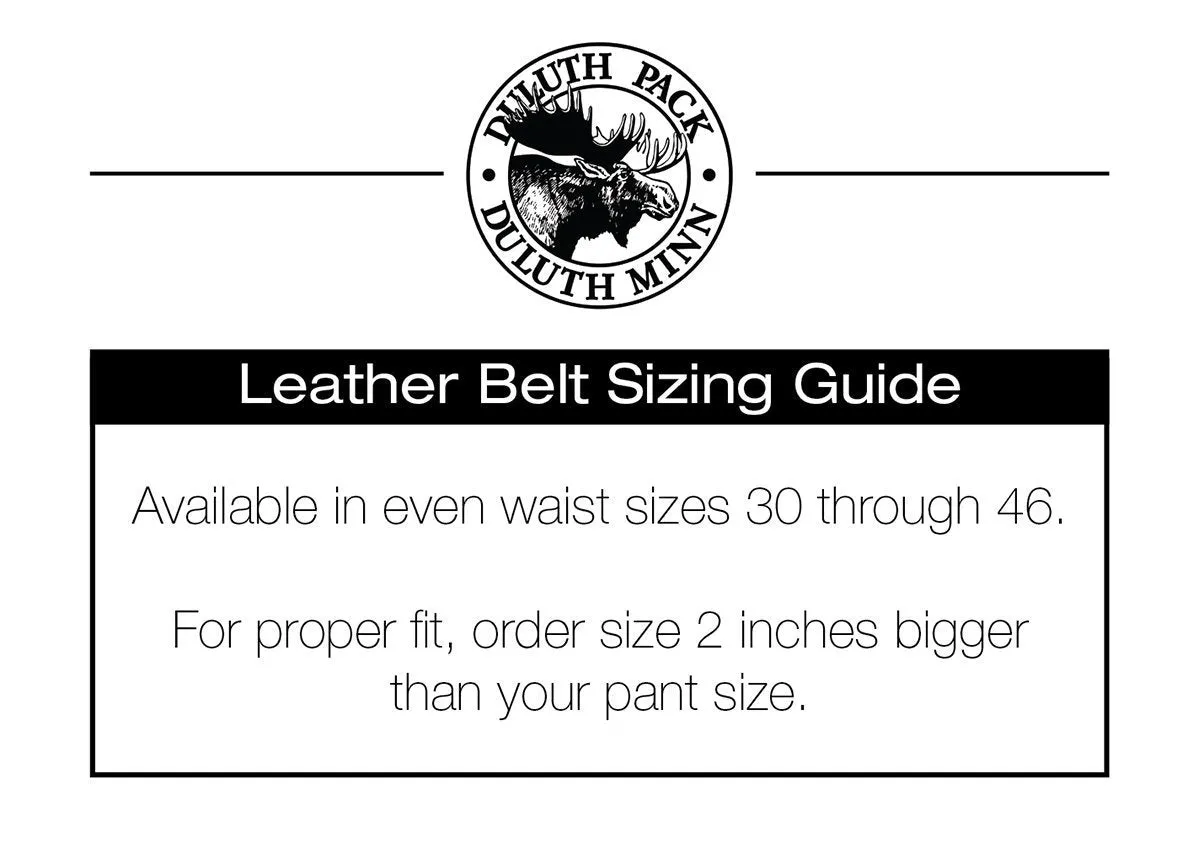 Black Smooth Leather Belt Made in USA DP-201-BLK- DP-202-BLK-