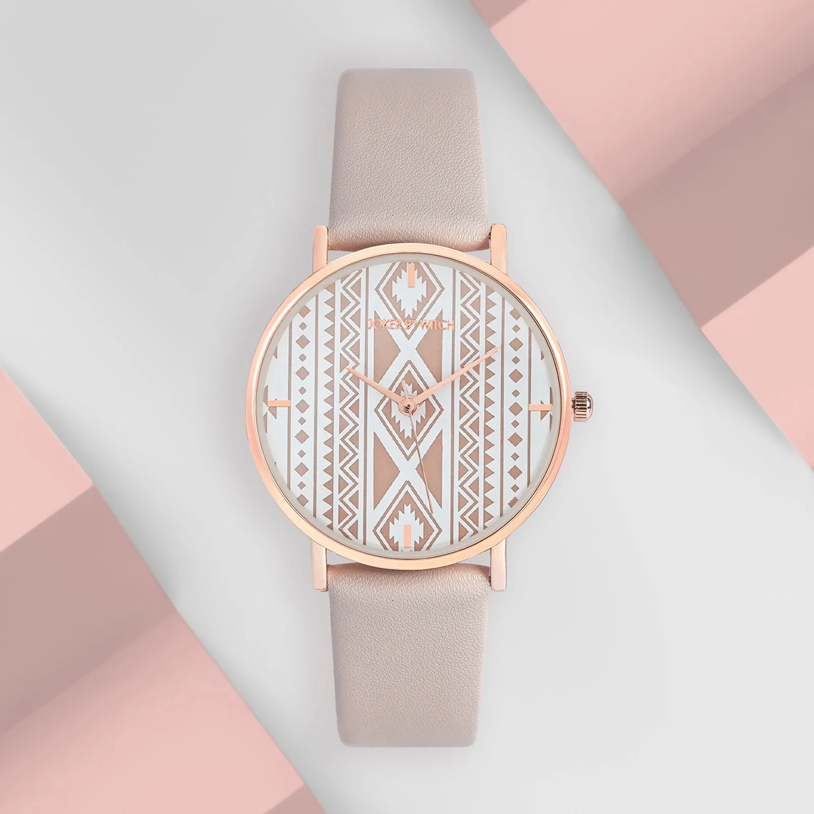 Bohemian Beige PU Strap Watch