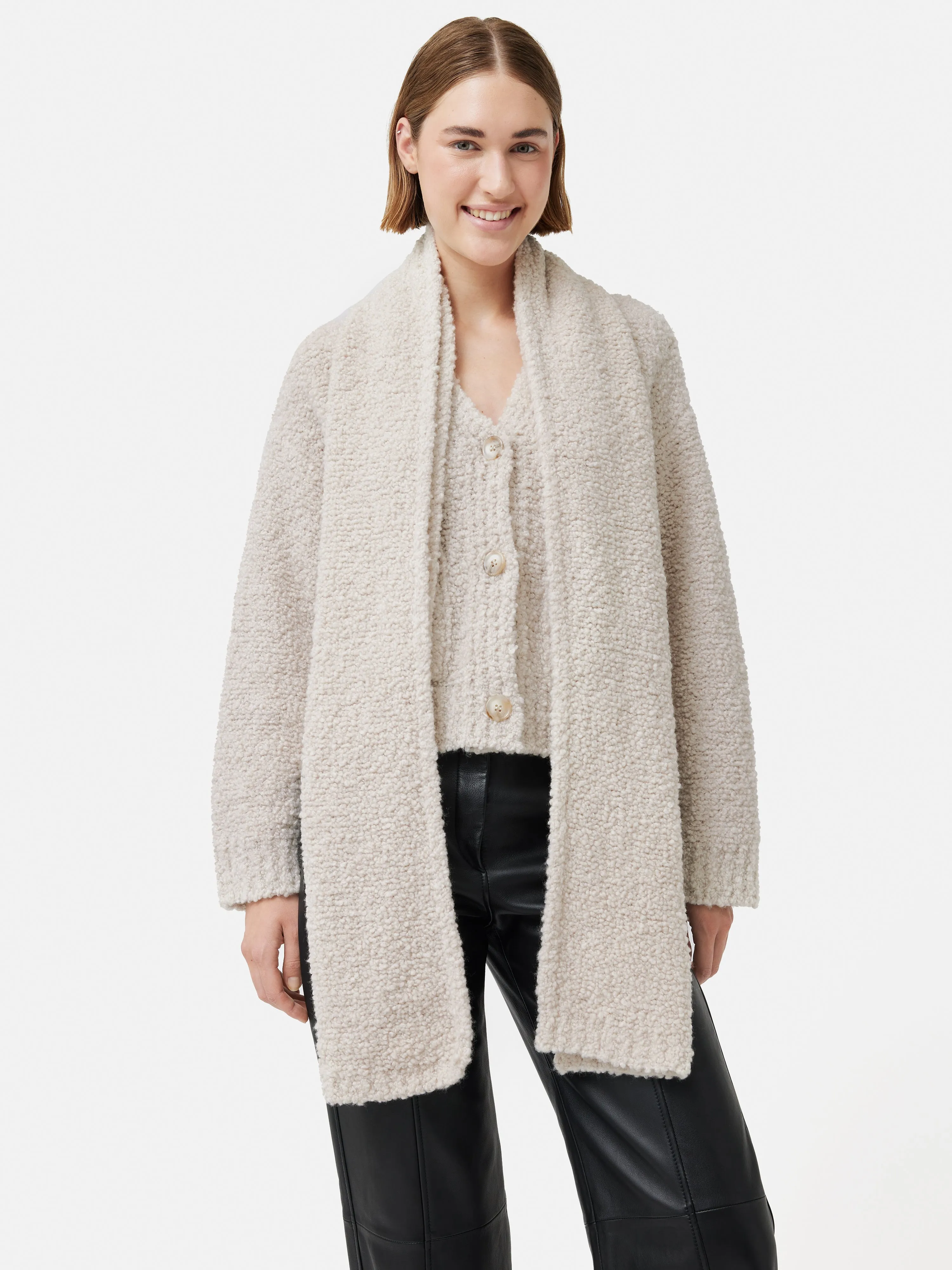 Boucle Scarf | Cream