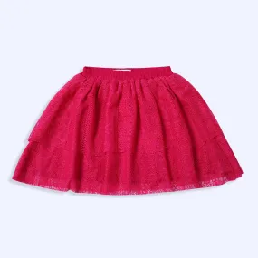 Bright Pink Net Skirt