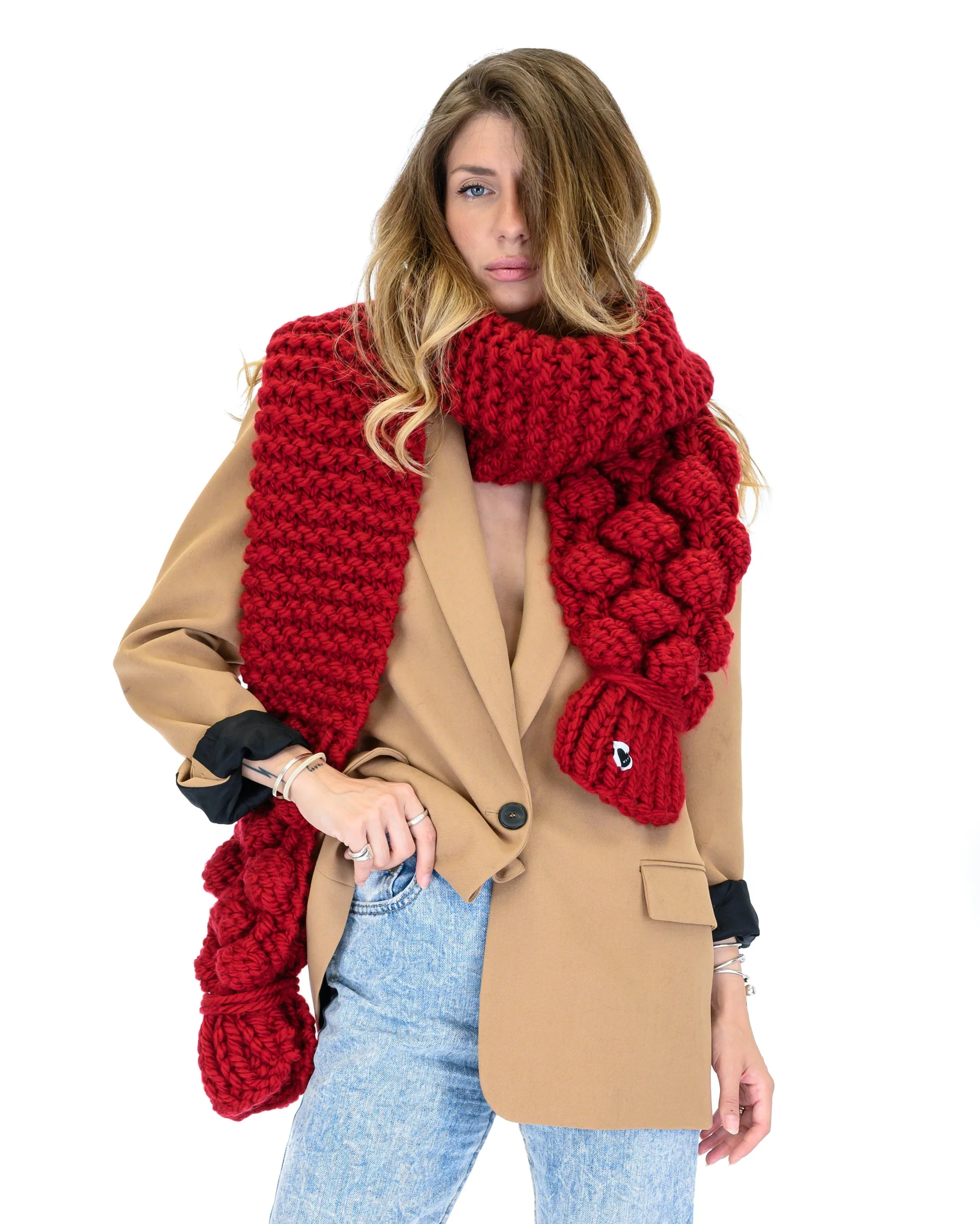 Bubble Ribbed Scarf