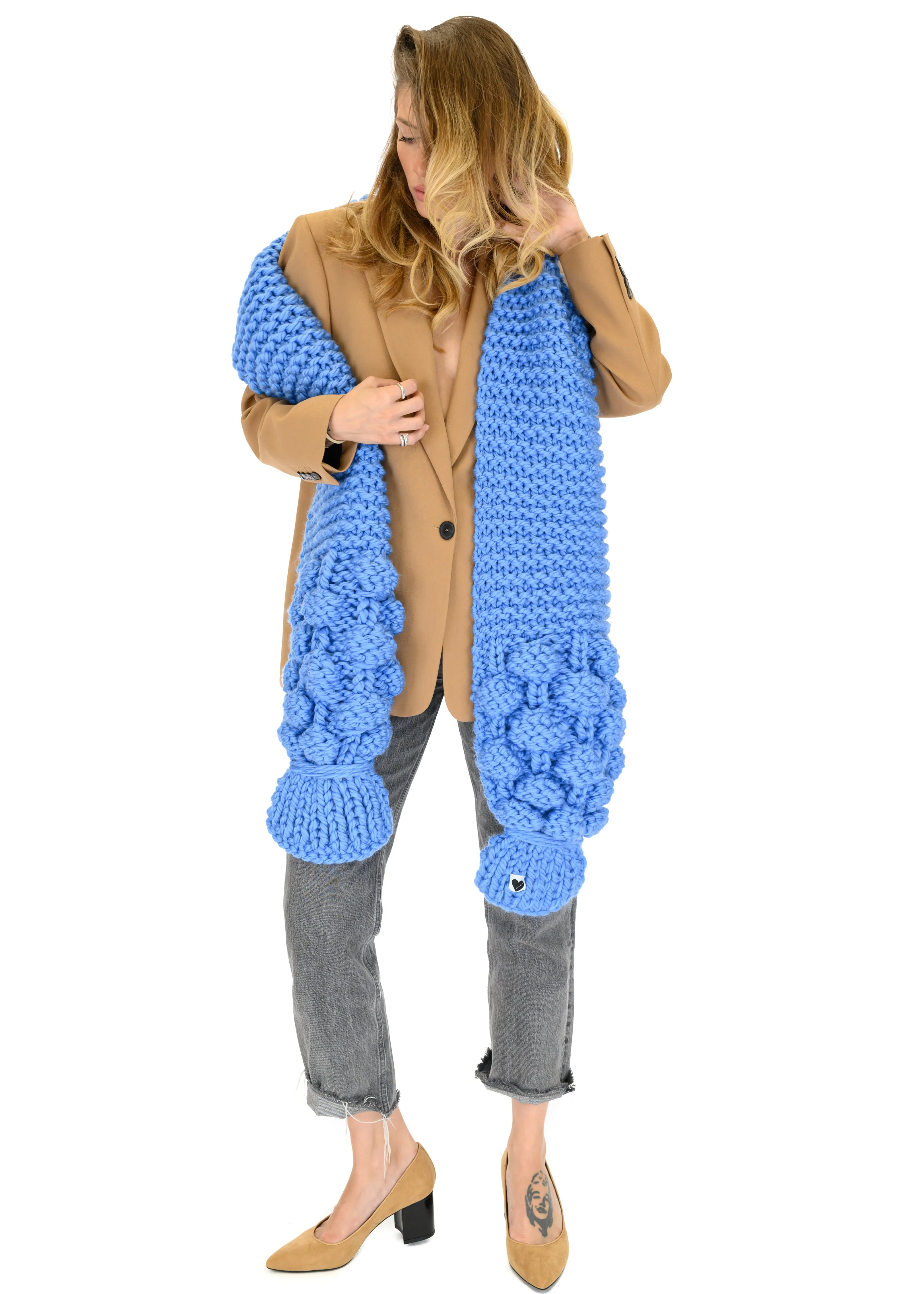 Bubble Ribbed Scarf