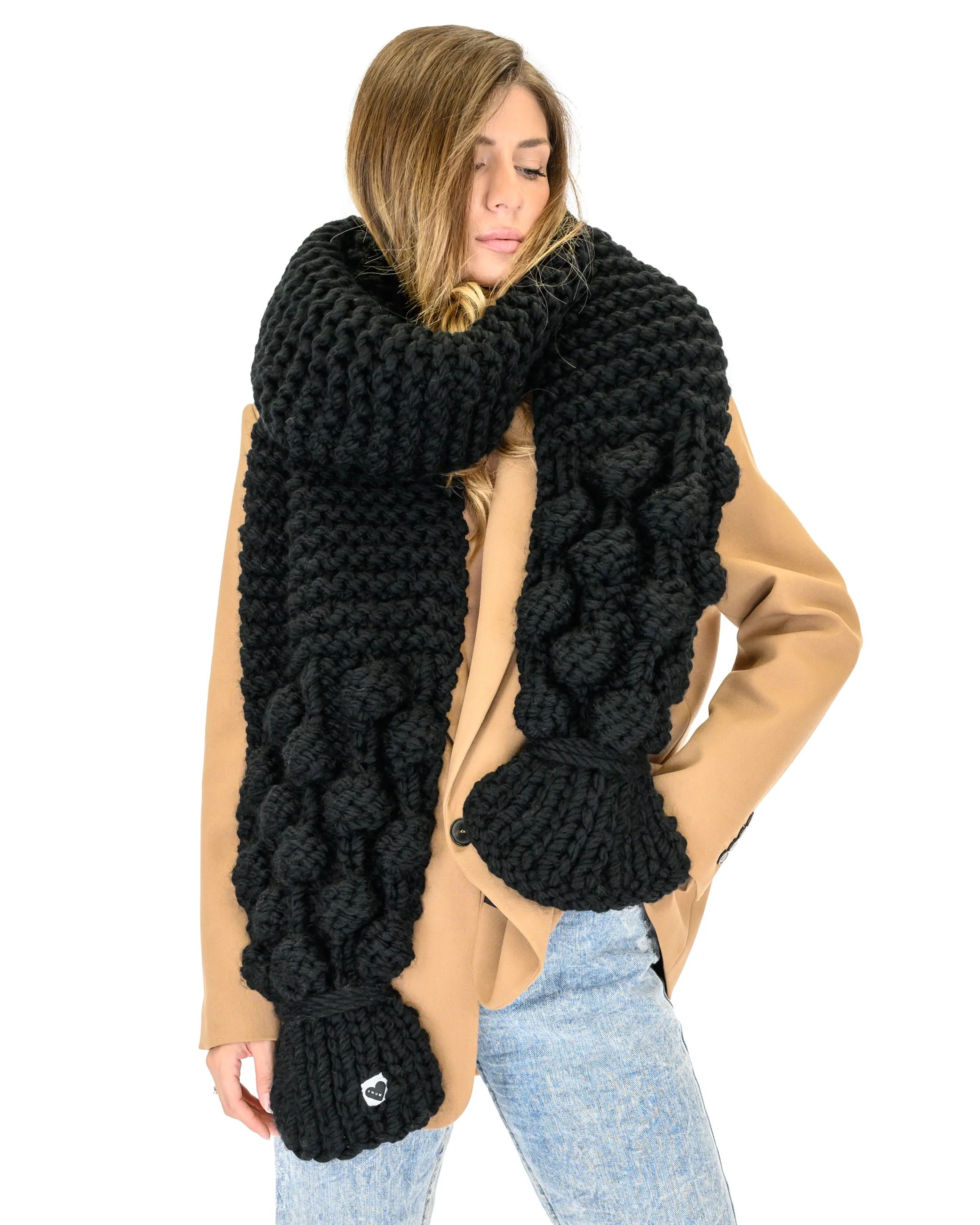 Bubble Ribbed Scarf