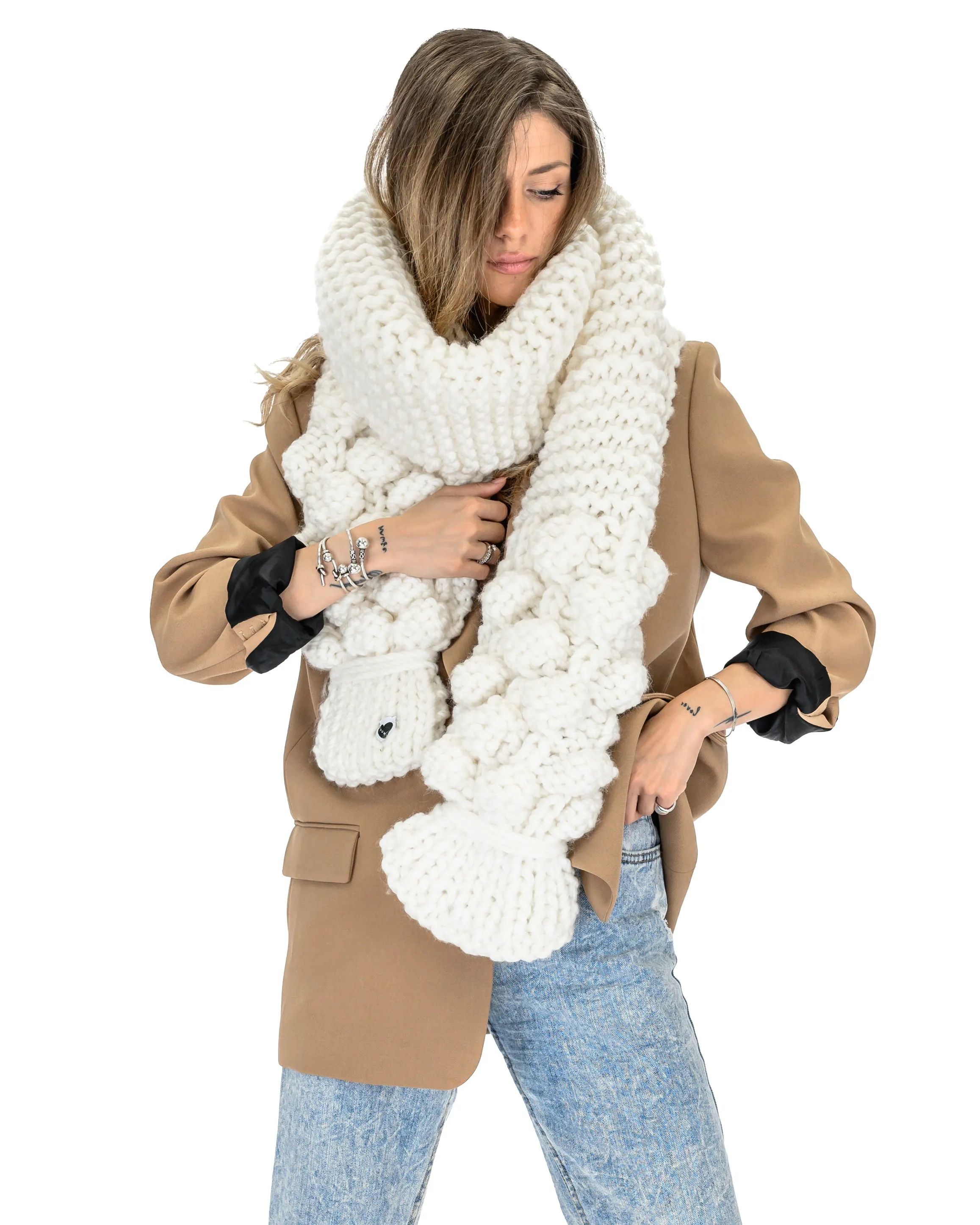 Bubble Ribbed Scarf