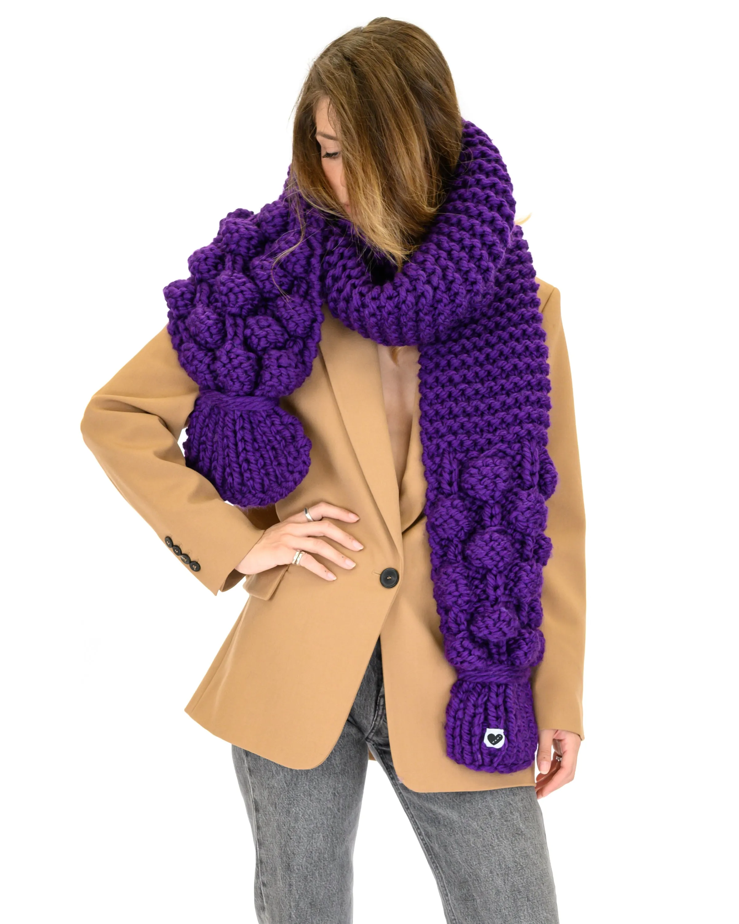 Bubble Ribbed Scarf