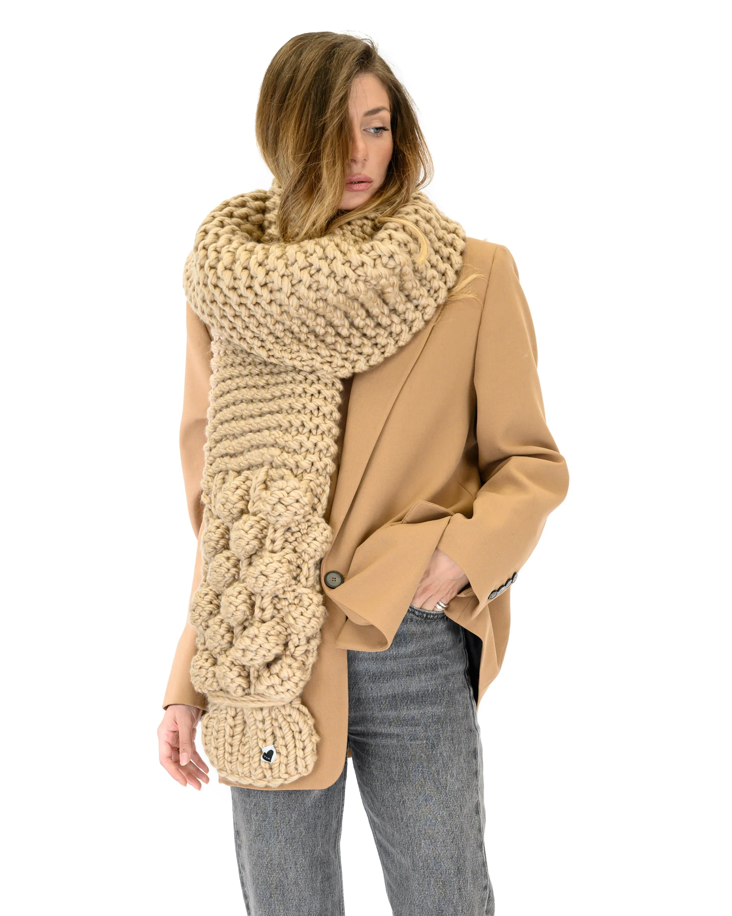 Bubble Ribbed Scarf