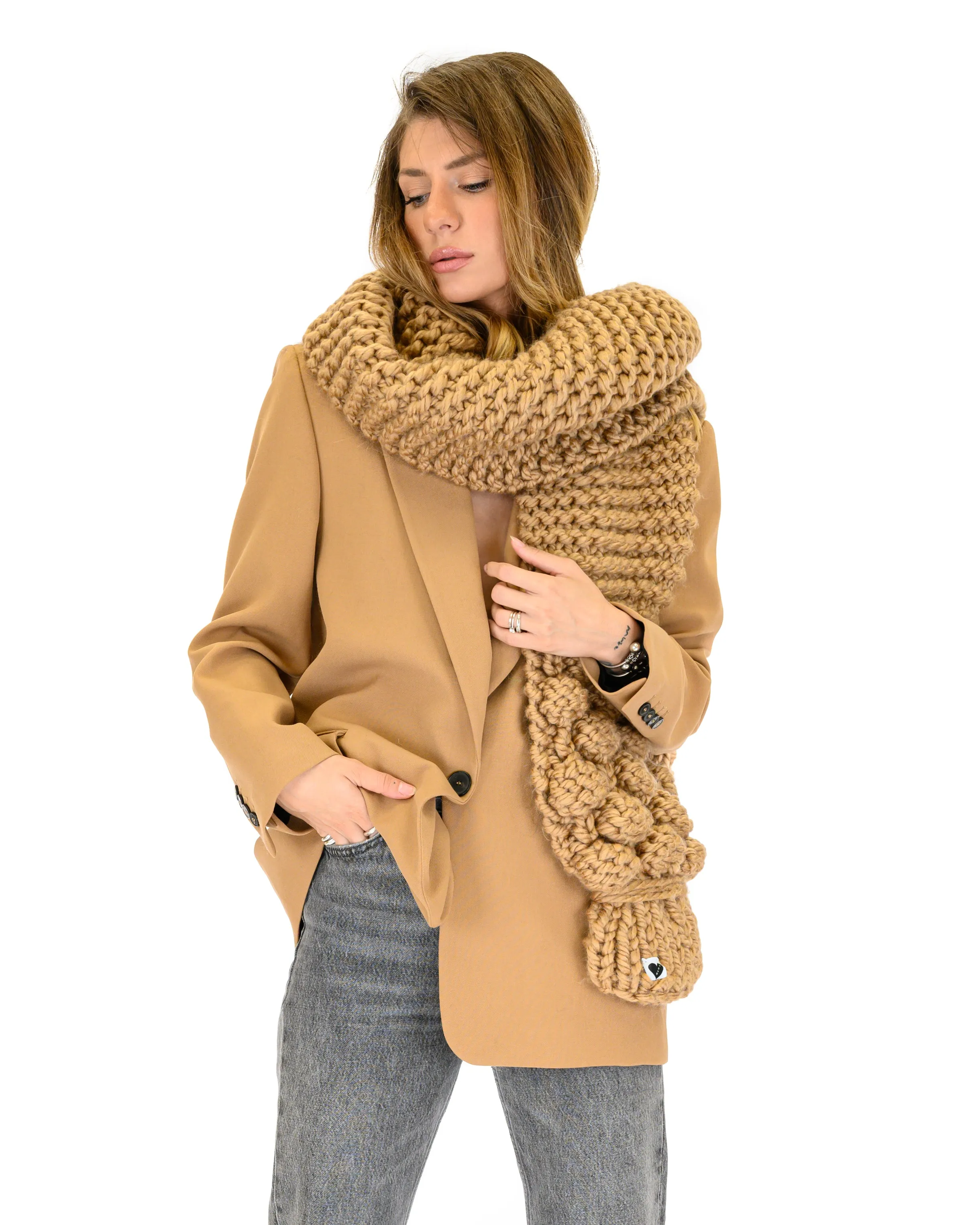 Bubble Ribbed Scarf