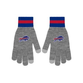 Buffalo Bills Gray Knit Texting Gloves