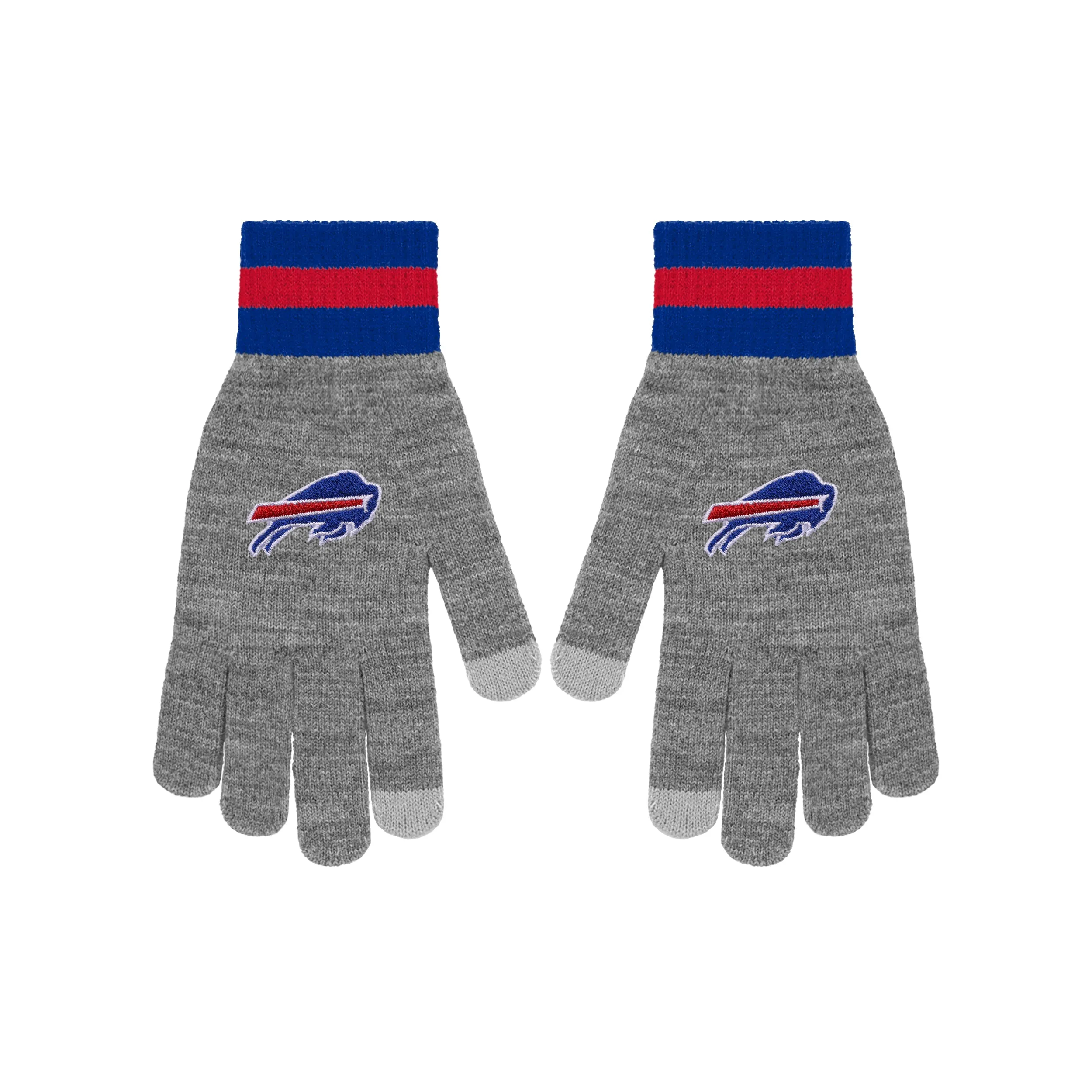 Buffalo Bills Gray Knit Texting Gloves