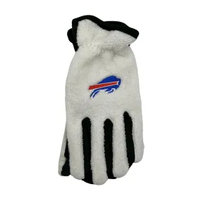 Buffalo Bills White Sherpa with Primary Logo Insulated Gloves