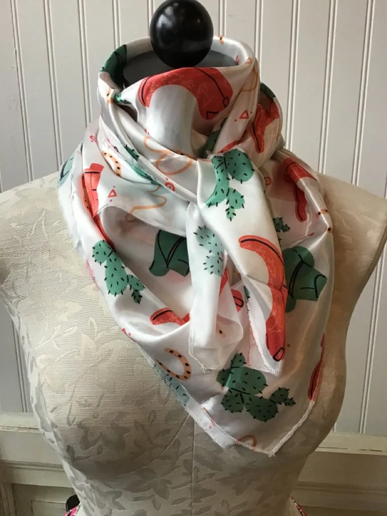 Cactus Cowboy Wild Rag Dress Scarf