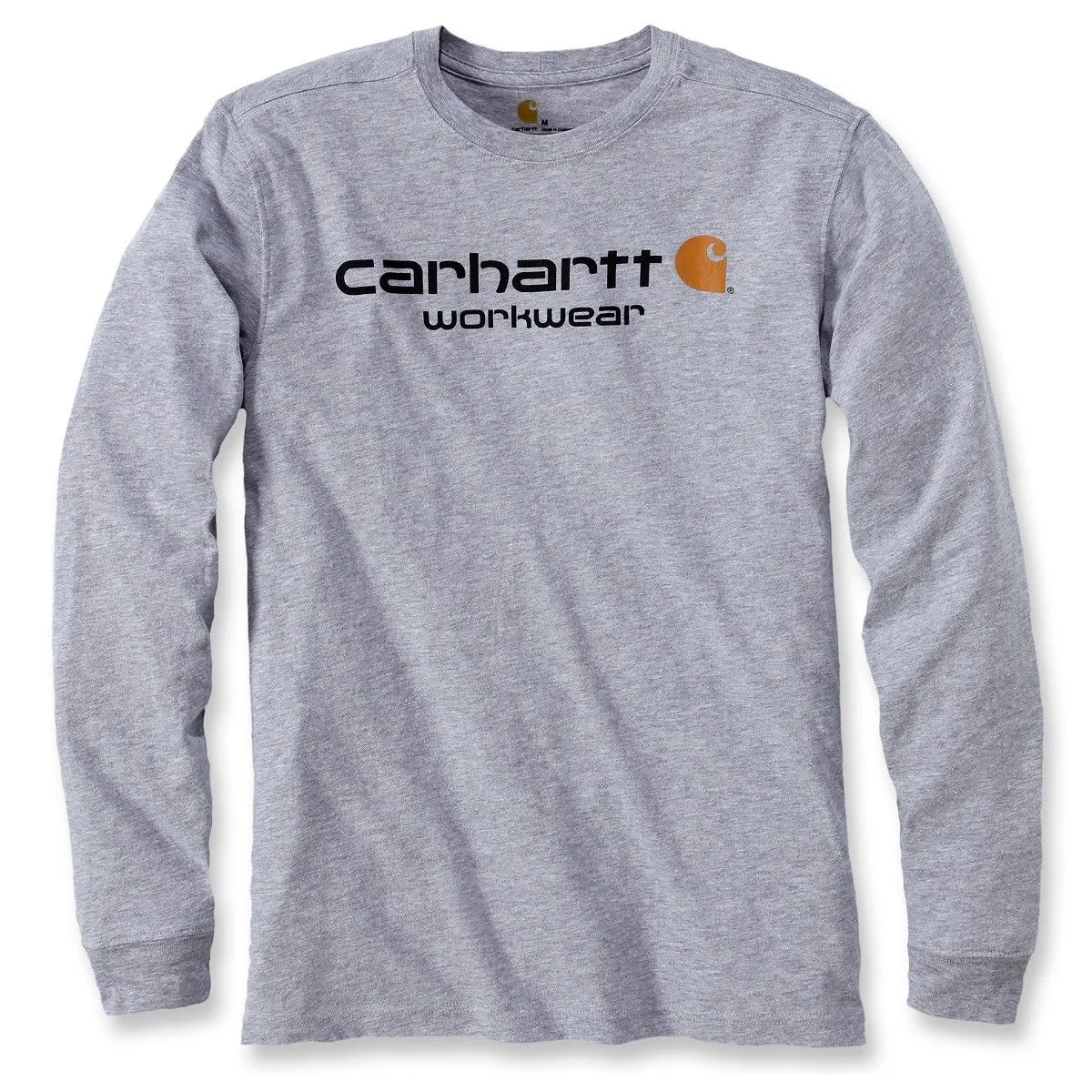 Carhartt&#x20;102564&#x20;Core&#x20;Logo&#x20;l&#x2F;s&#x20;T-Shirt&#x20;-&#x20;Heather&#x20;Grey