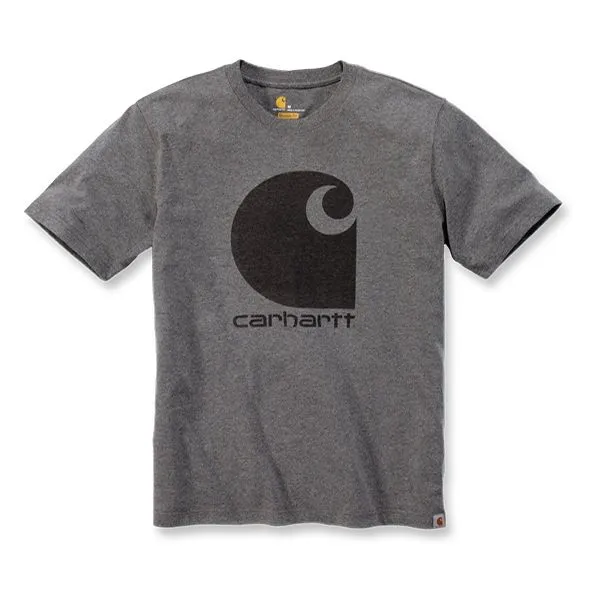 Carhartt&#x20;103666&#x20;C-Logo&#x20;Graphic&#x20;s&#x2F;s&#x20;T-Shirt&#x20;-&#x20;Oil&#x20;Green&#x20;Heather