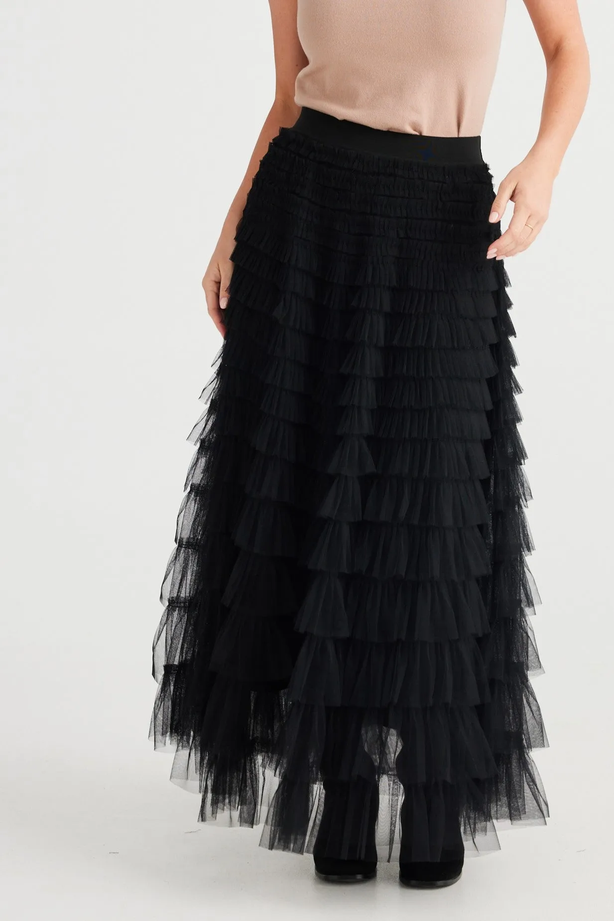 Chance Skirt - Black Tulle