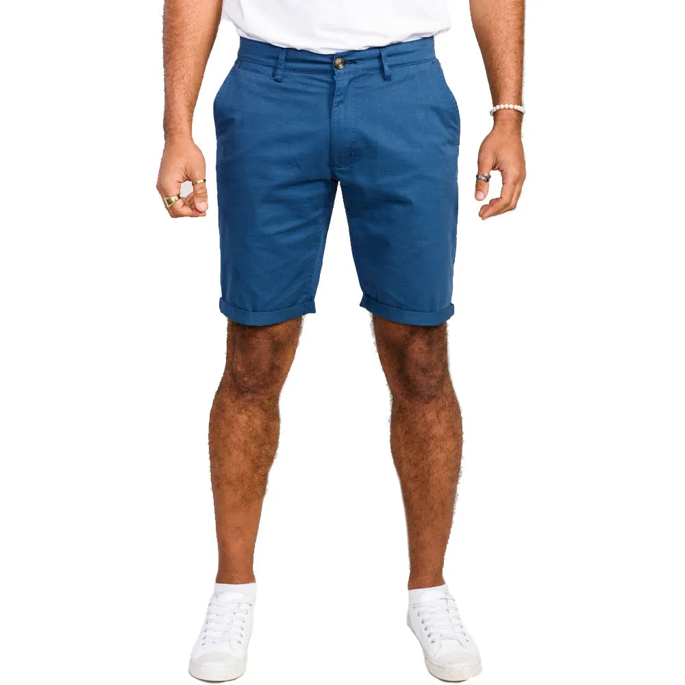 D555 Stretch Chino Shorts - Blue