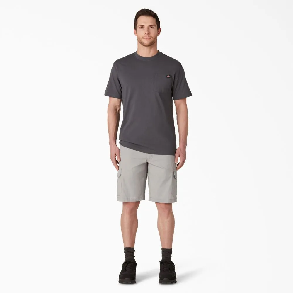 Dickies Men's 11 FLEX Cooling Performance Work Cargo Shorts SR607 - Nickel Grey