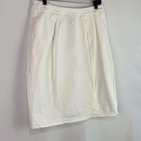 DolceAndGabbana White Denim Skirt