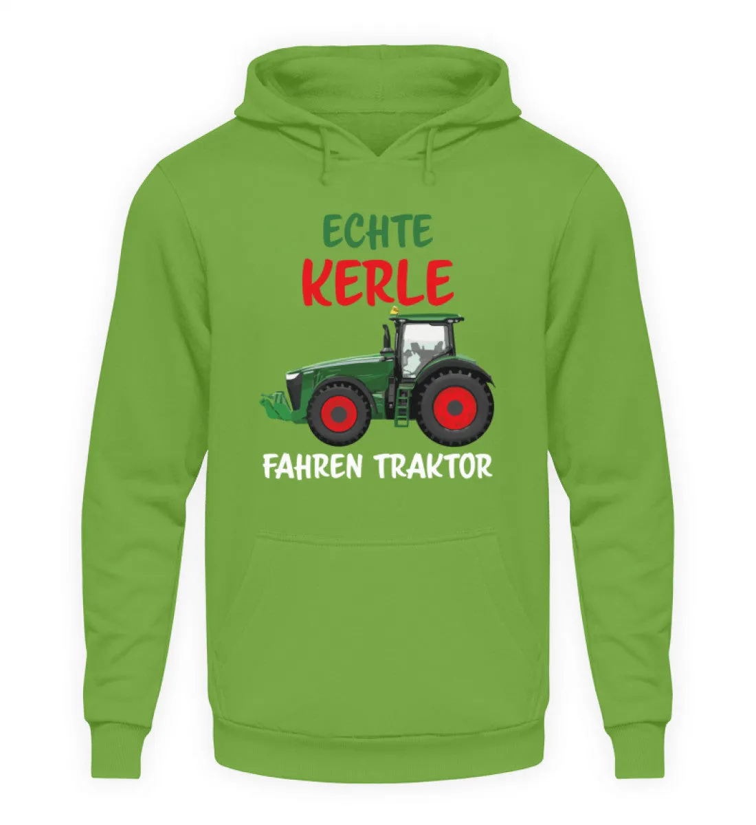 Echte Kerle fahren Traktor  - Unisex Kapuzenpullover Hoodie