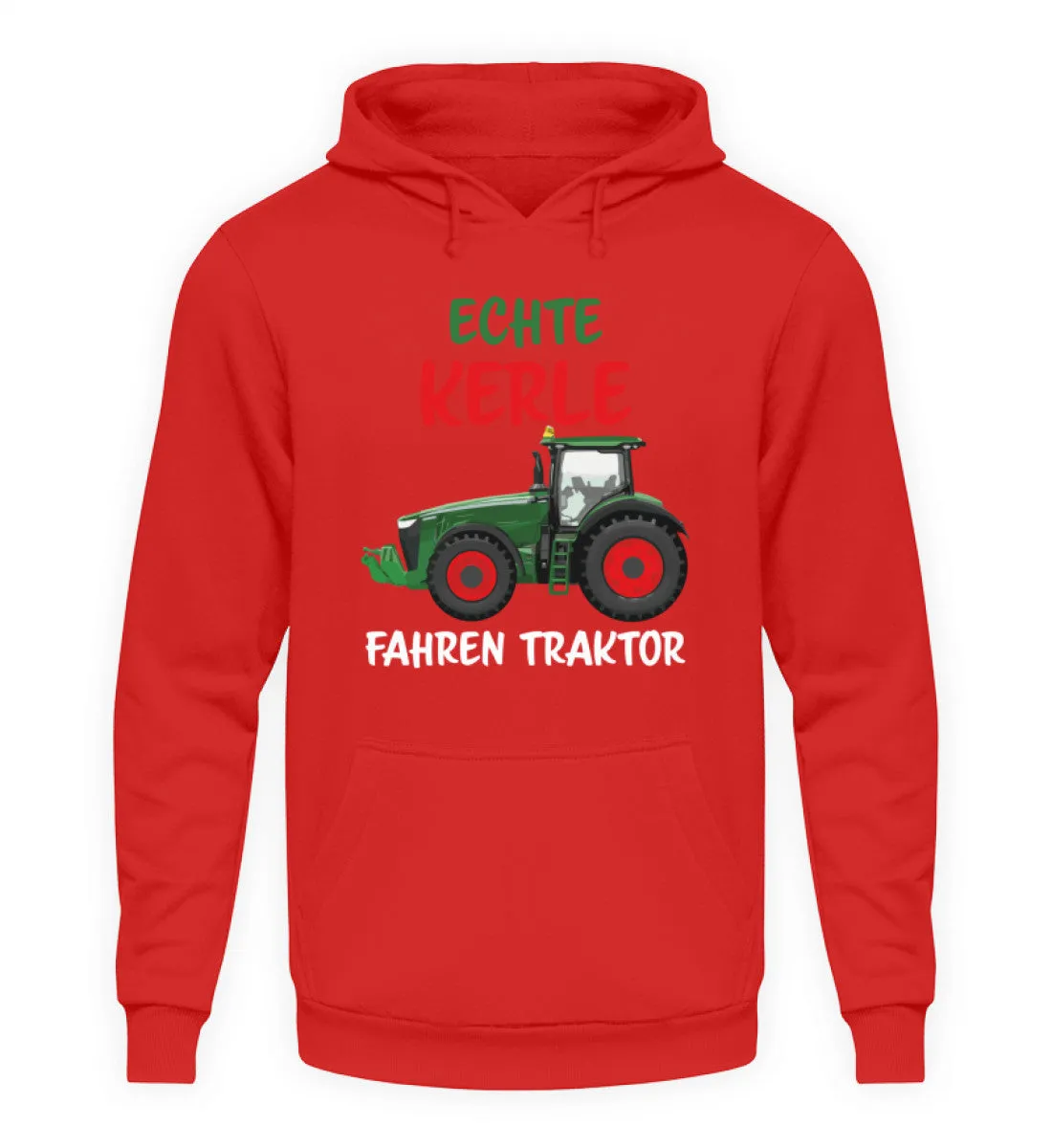 Echte Kerle fahren Traktor  - Unisex Kapuzenpullover Hoodie