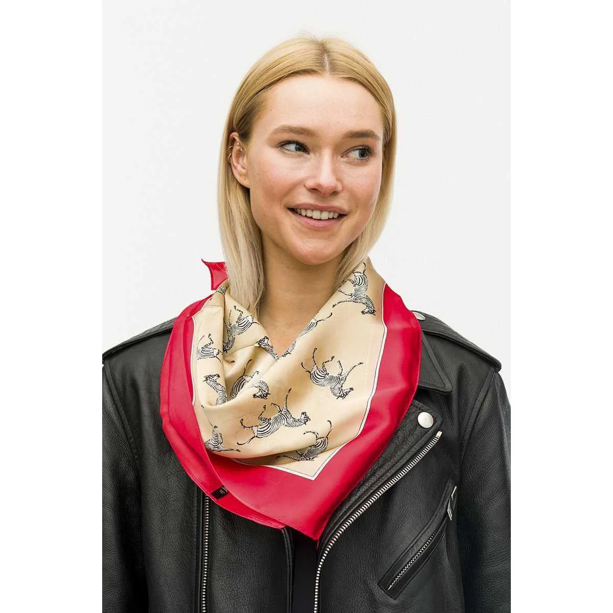 Fashion Zebra Print Neck Scarf