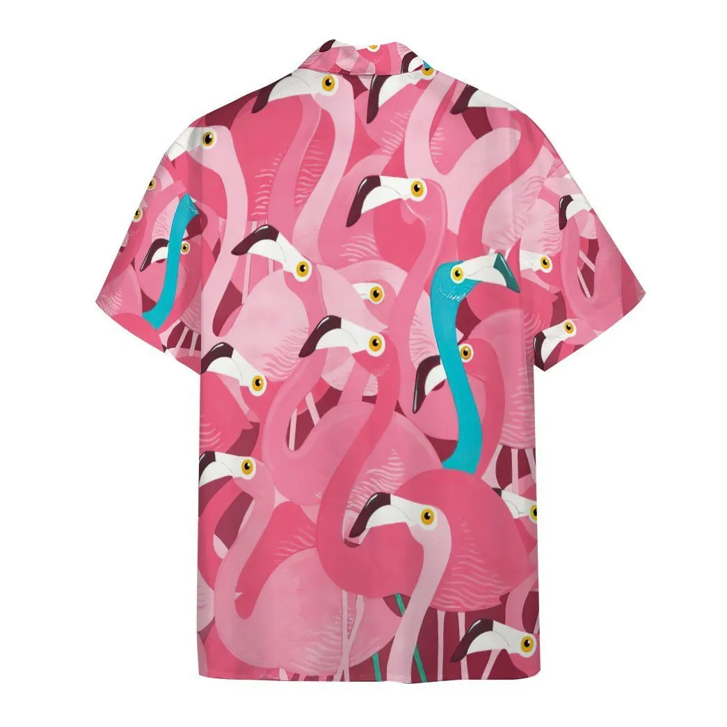 Gearhuman 3D Flamingo Hawaii Shirt