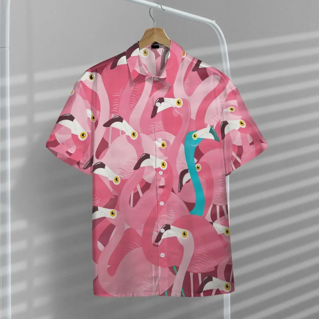 Gearhuman 3D Flamingo Hawaii Shirt