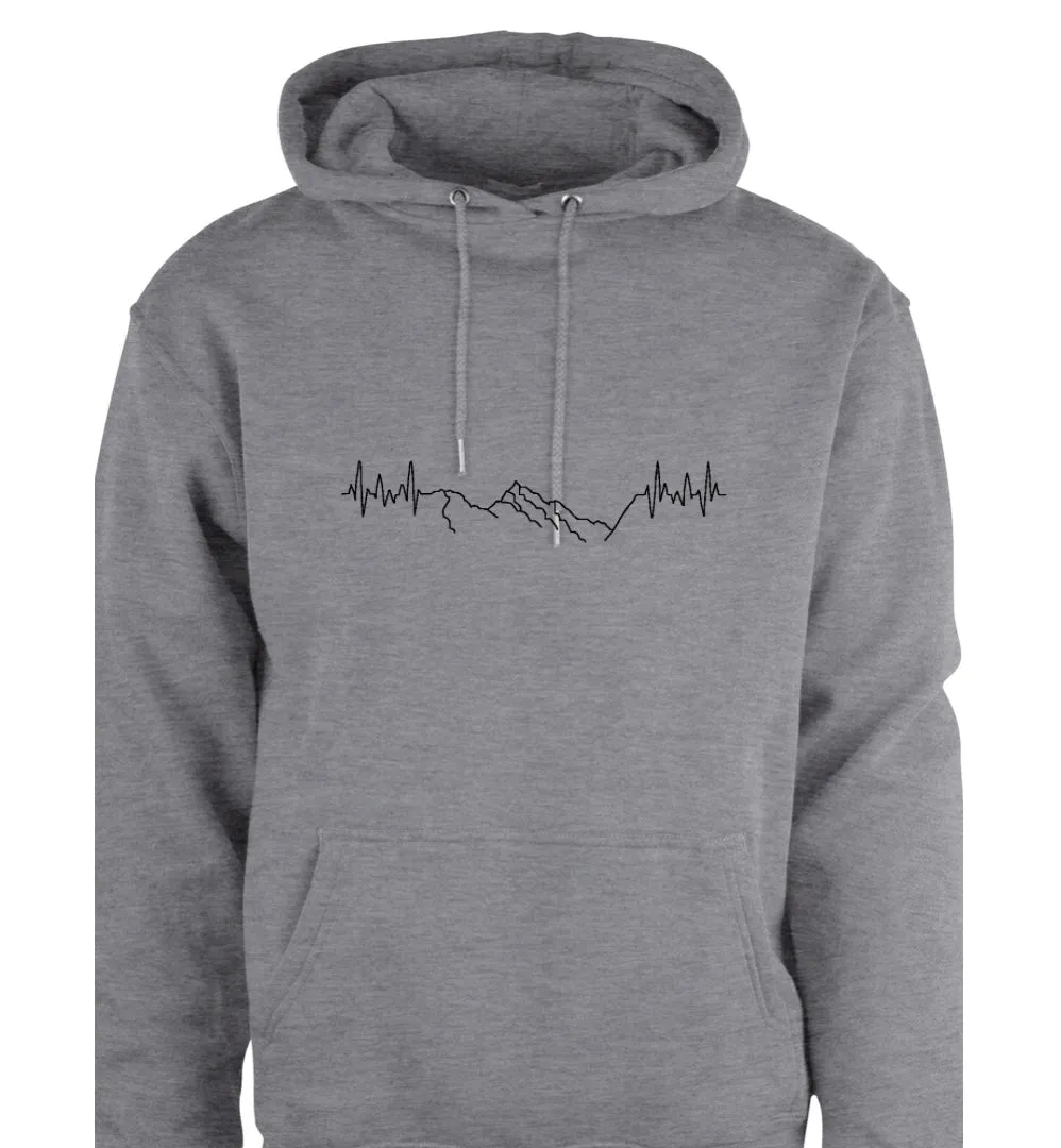 Hoodie - unisex -  hettegenser - HARTBEAT - Slogen