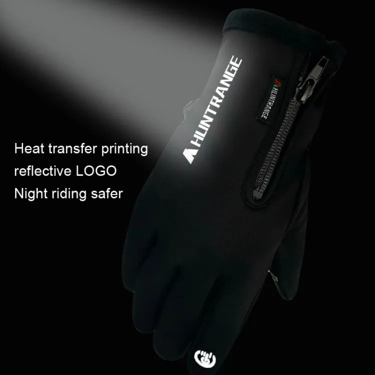 HUNTRANGE A022 Outdoor Waterproof Touch Screen Riding Keep Warm Gloves, Size: XXL(Black)