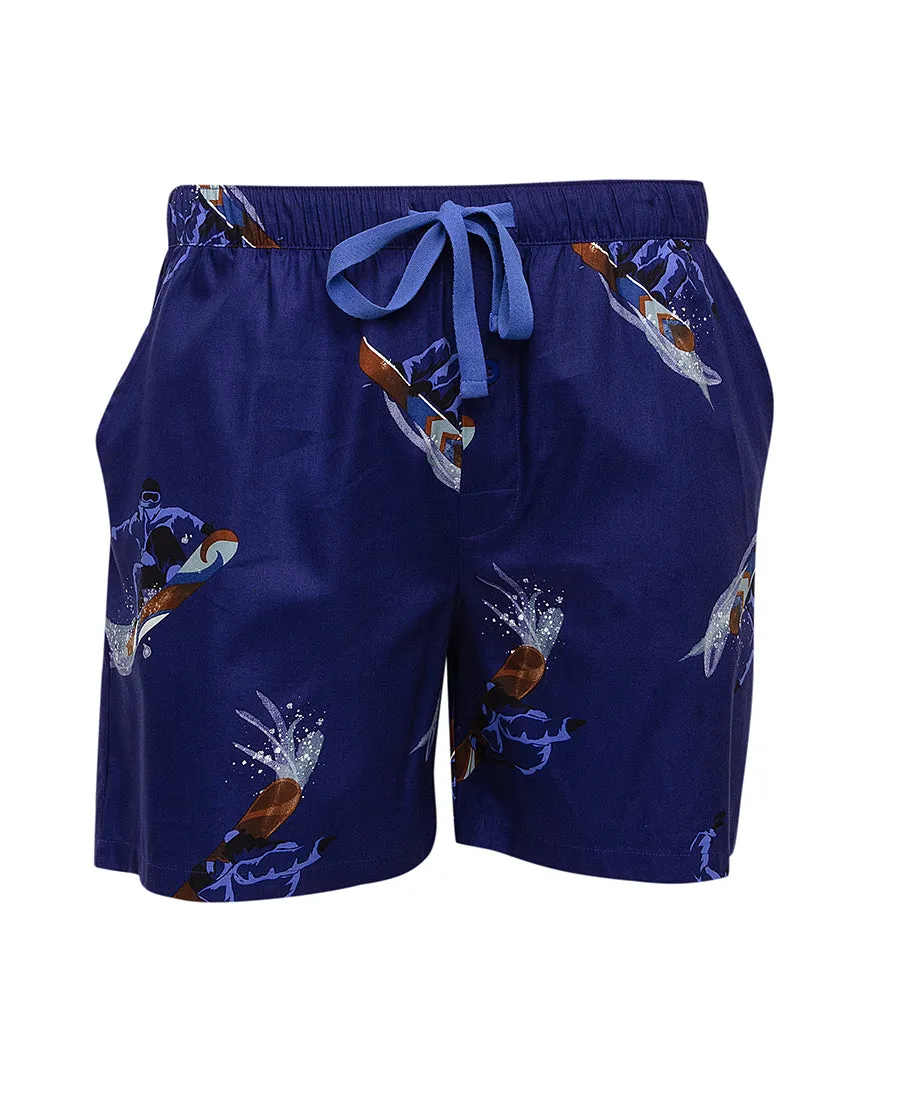 Jamie Snowboarder Print Shorts