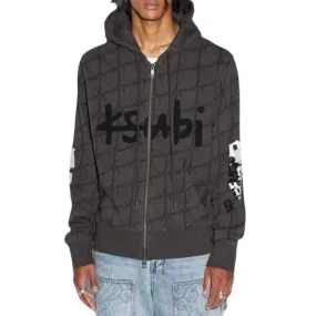 Ksubi 999 Zip Thru Kash Hoodie (Faded Black) MJW23FL001