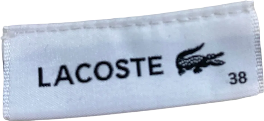 Lacoste Cream V-Neck Wool Sweater UK 10